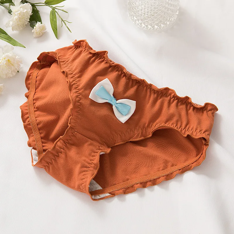 

Japanese Cotton Underwear Girl Cute Girl Big Bow Student Underwear
