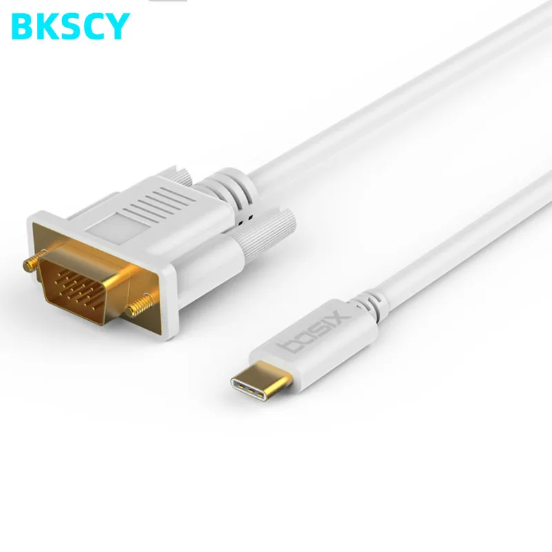 Адаптер BKSCY USB C к VGA кабель Переходник 3 1 Type для Macbook Chromebook Pixel ноутбука Vga