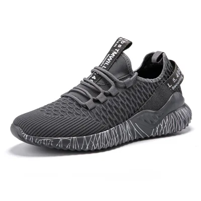 

Sneakers Sport Shoes Sneaker For Men Running Lightweight Breathable 4D Fly Woven Upper Washable Smart