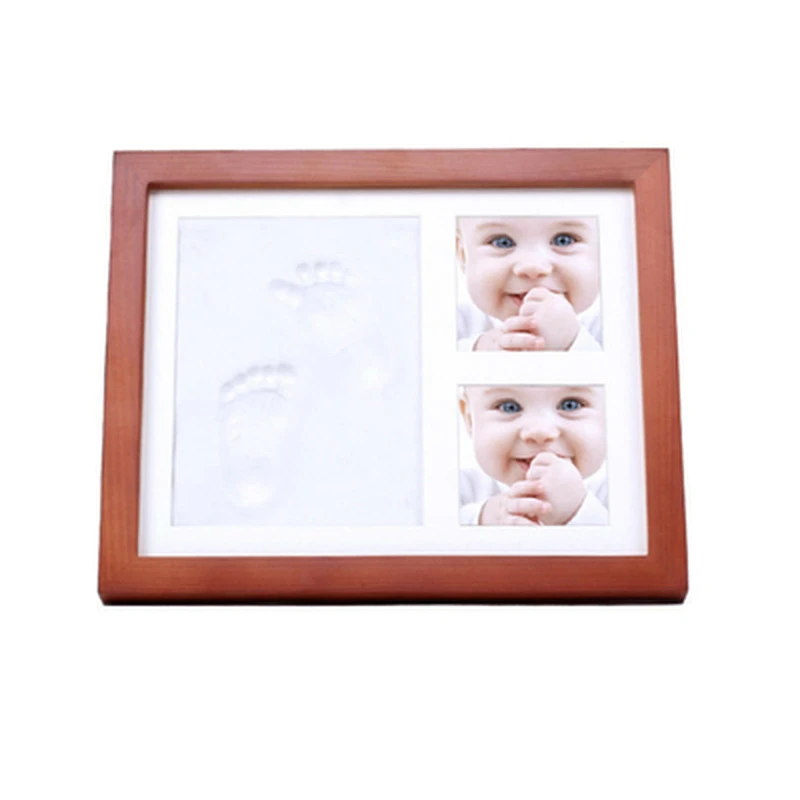 Деревянная фоторамка ручной работы сделай сам для детей с принтом рук и ног книга