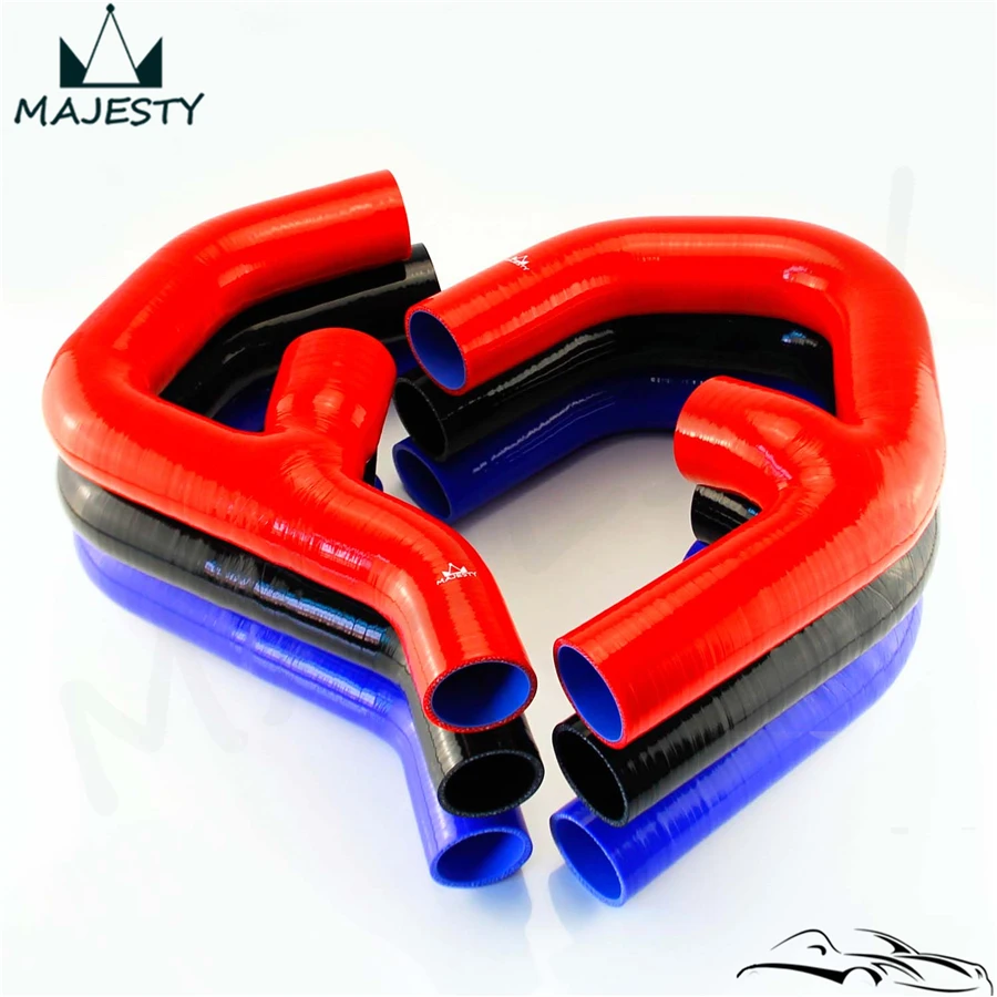 Красный силиконовый шланг интеркулер + крепеж подходит для VW GOLF MK5 MKV GTI 2 0 FSi T 06