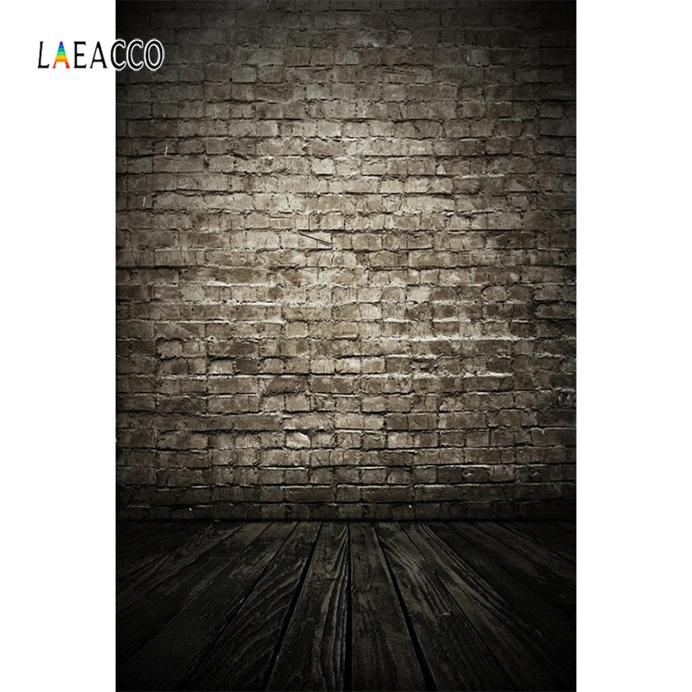 Laeacco выцветающий Черный винтажный Старый кирпичный фотографический фон для