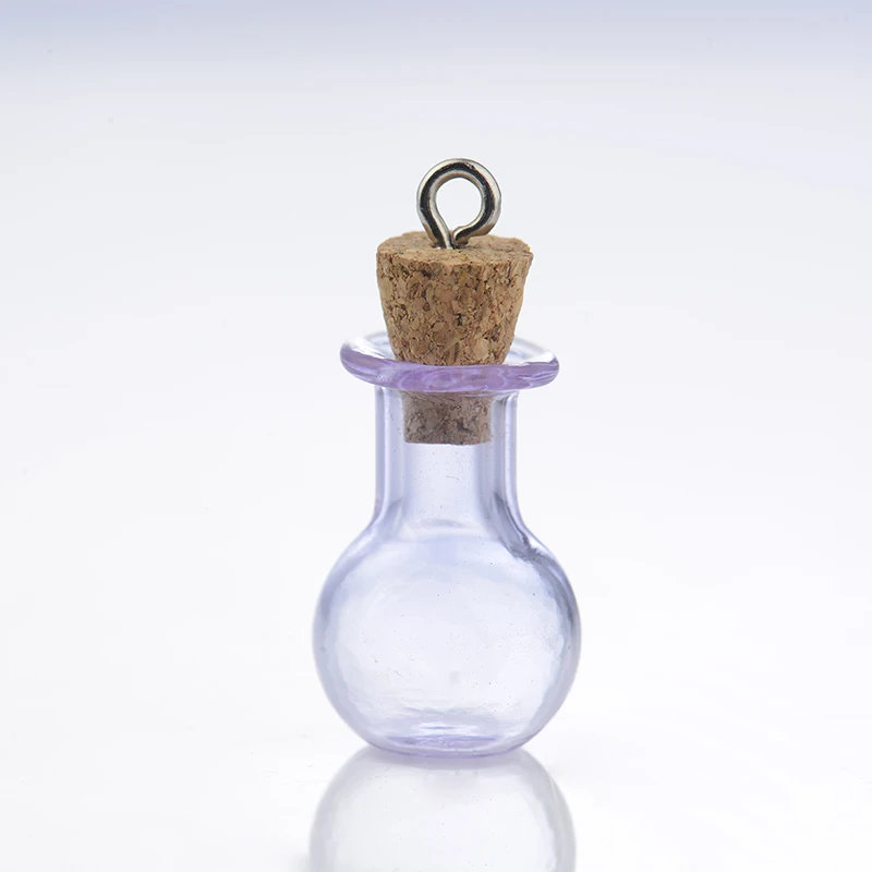 5 шт. маленькая цветная бутылка желая стеклянные поделки подарки DIY брелок и