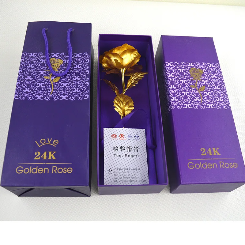 Подарок на День святого Валентина для подруги парня Золотая Роза свадебные