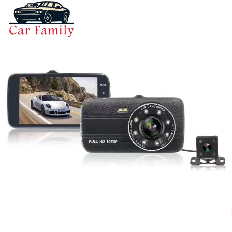 Автомобильный видеорегистратор 4 0 дюйма IPS экран FHD 1080P камера заднего