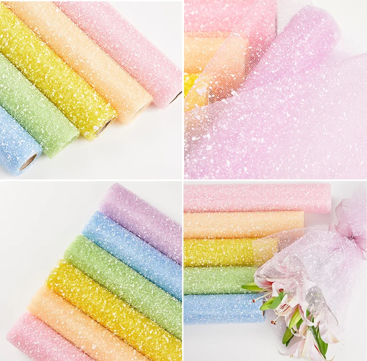 Сетка для упаковки цветов Snow Point материалы ручной работы цветочный букет