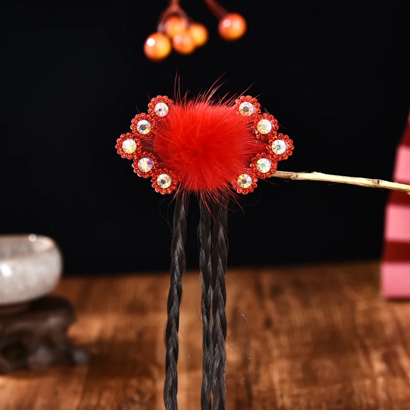 2020 для девочек симпатичный жемчуг кисточкой стример с маленькими пушистыми