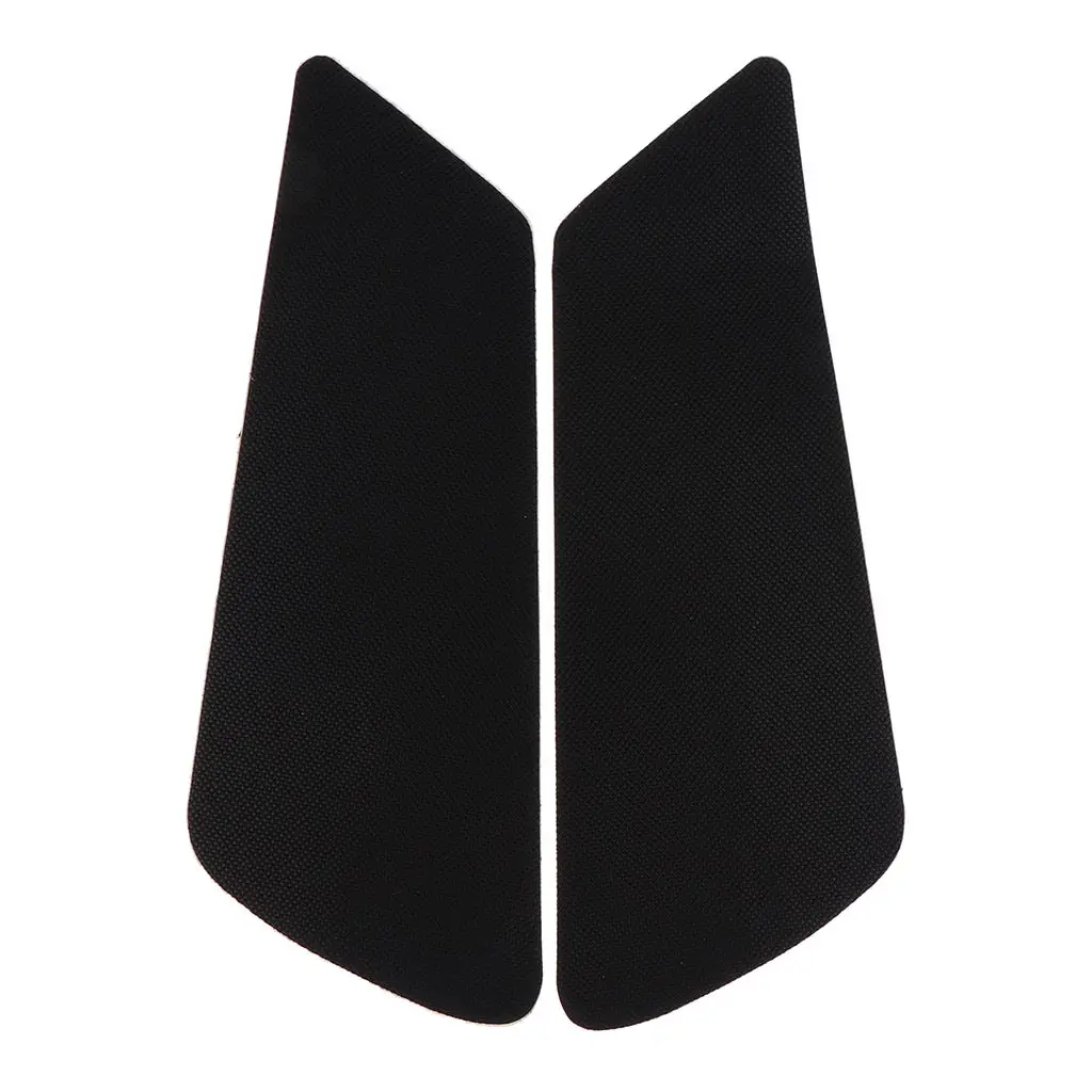 

Black Motorcycle Rubber Tank Traction Pad Side Gas Knee Grip Protector