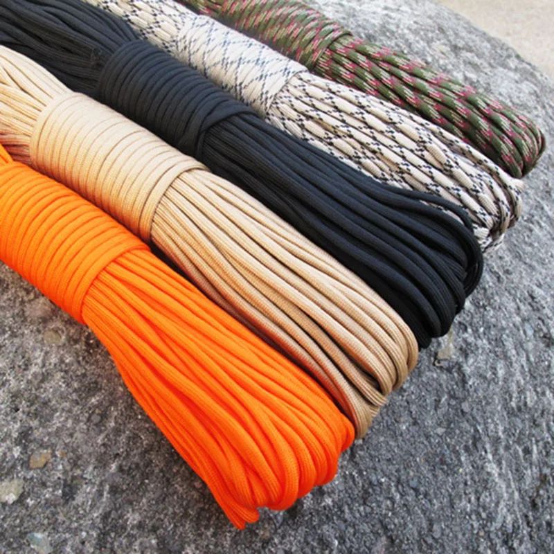 

10M/20M/31M Dia.4mm 7 stand Cores Paracord for Survival Parachute Cord Lanyard Camping Climbing Camping Rope Hiking Clothesline