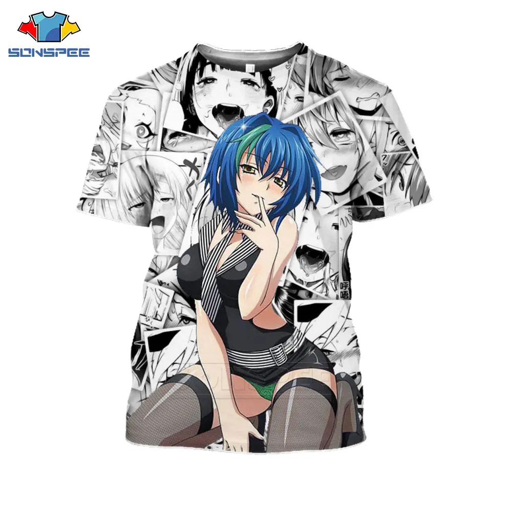 

SONSPEE High School DxD Anime T Shirt Fashion 3D Print Xenovia All-match Sexy Women Men T-Shirt Unique Loose Comfortable Tee