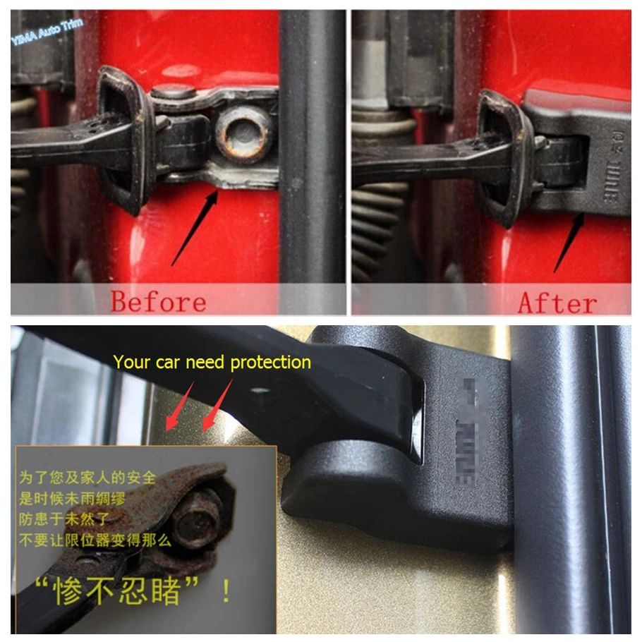 Пластиковый Чехол для автомобильного стайлинга внутренняя дверь защита от