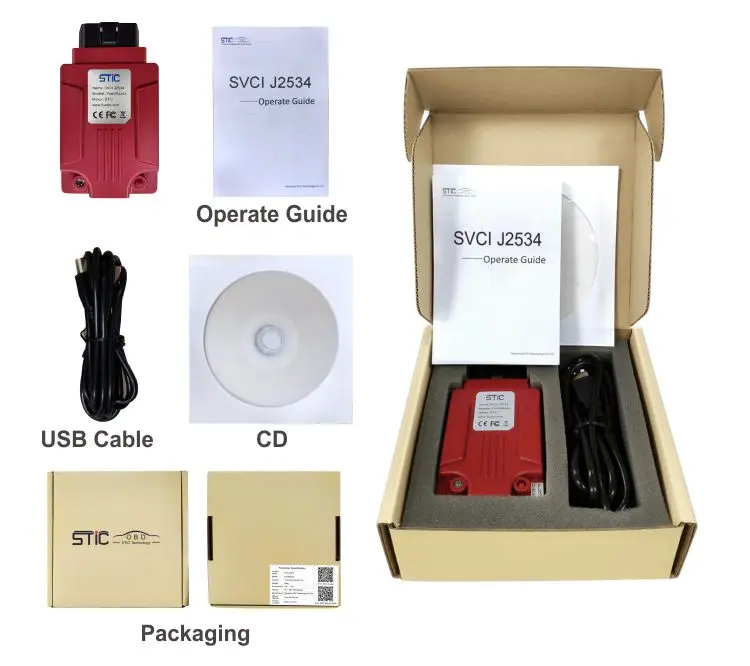 (SVCI)FVDI J2534) SVCI FVDI ABRITES Commander с программным обеспечением крышка VVDI2 Avdi ABRITES сканер полный FVDI SVCI - Цвет: (SVCI)FVDI J2534)