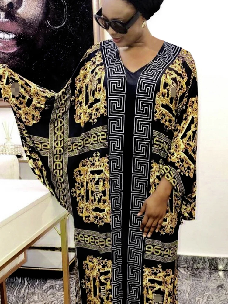 Африканский дизайн Дашики платье для женщин Бисероплетение абайя бандаж Макси