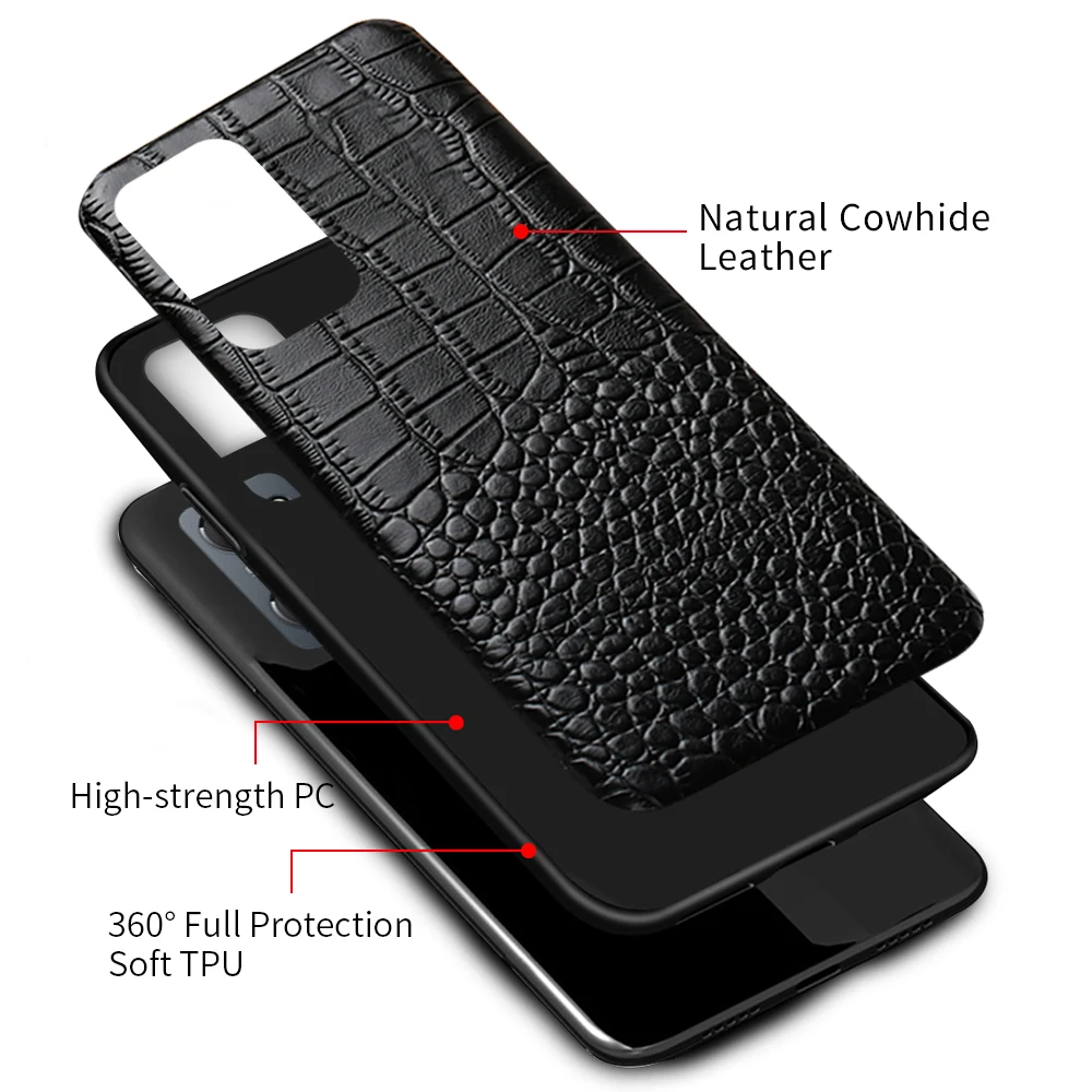 Genuine Leather Case for Realme GT Neo 3 2T GT Master Edition 2 Pro Explorer 8 7 9 Pro 9i Cover For OPPO Reno 7 8 Find X5 X3 Pro