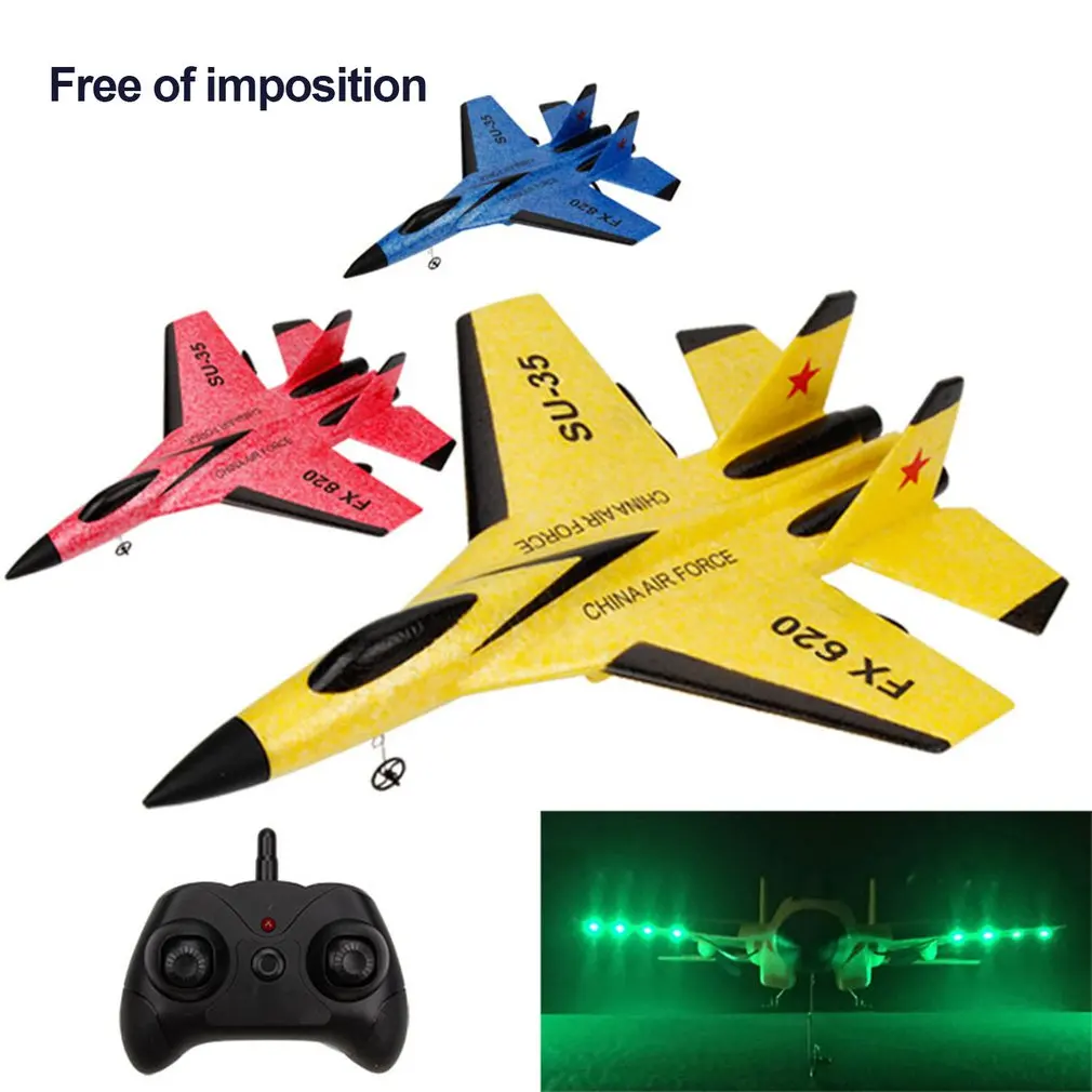 

2.4G Glider RC Drone SU35 Fixed Wing Airplane Hand Throwing Foam Dron Electric Outdoor RC Plane Toys for Boys FX620 2CH