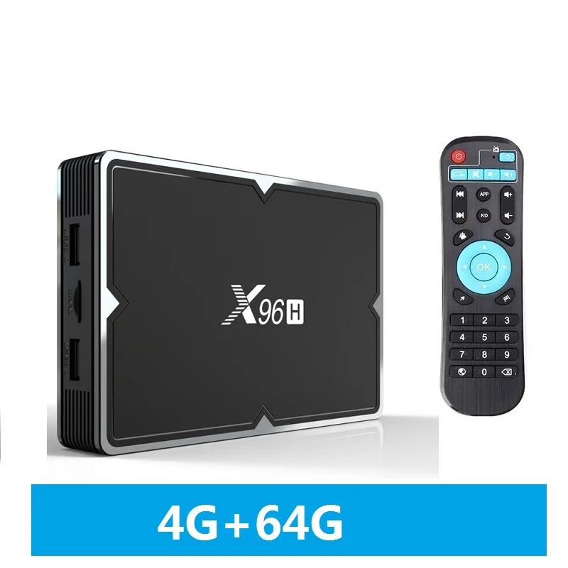 X96H Android 9,0 Смарт ТВ приставка 6K 4K H.265 2,4G 5G беспроводная wifi приставка PK H96 max x96max - Цвет: 4G64G TV box