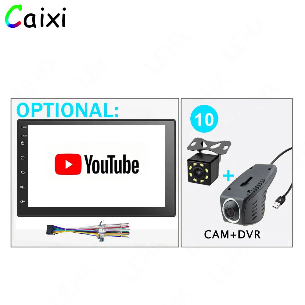 2 Din Android 8,1 автомобильный Радио мультимедиа для Nissan Volkswagen TOYOTA Honda KIA hyundai mazda Универсальный Авто Стерео gps карта - Цвет: cx-705-CAM-DVR