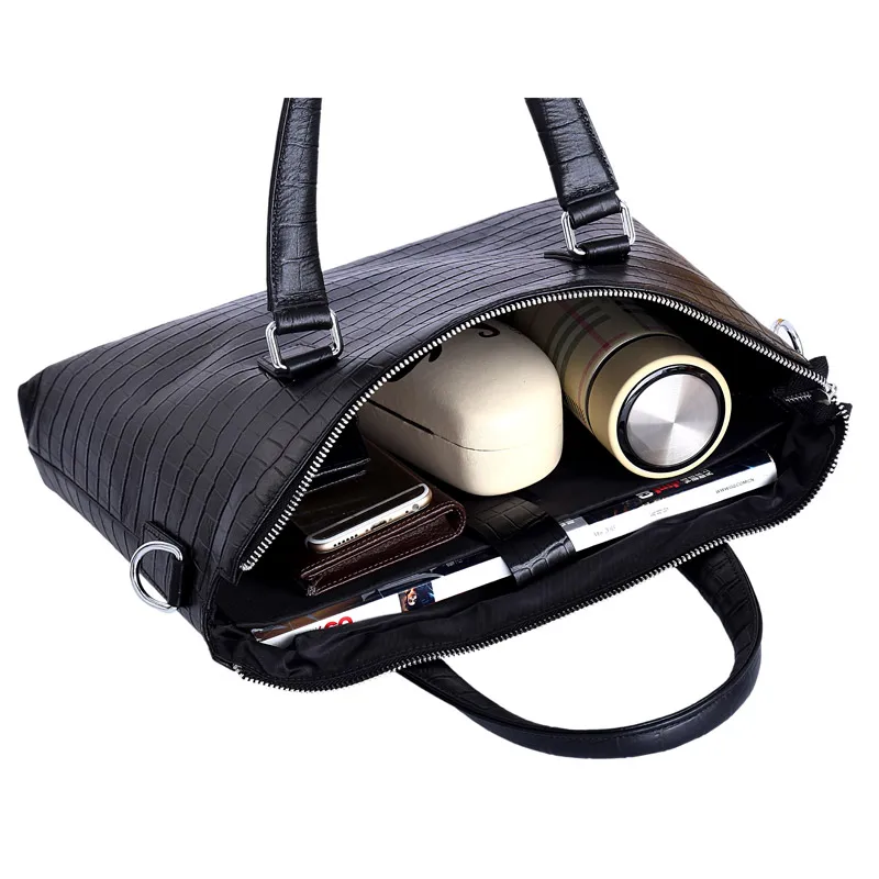 Fashion Genuine Leather Men Bag Business Men Briefcase Laptop Bag Brand Handbags Shoulder Bags