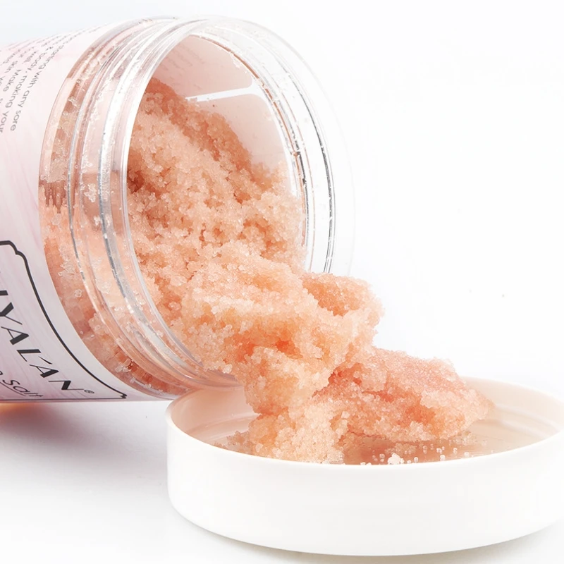 

2 Pcs Pink Himalayan Salt Body Scrub With Shea Butter Dead Sea Salt Whitening Brightening Exfoliating For Dry Skin 250g