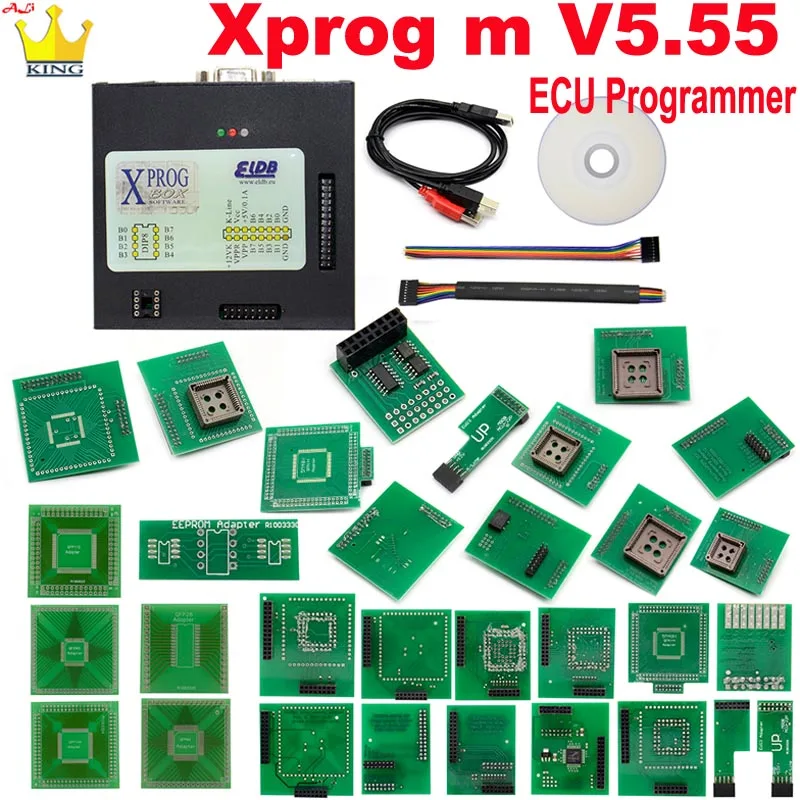 2020 Xprog v5.55 6 12 5 75 V5.70 X-prog M Box 84 55 Xprog-M V5.55 инструмент для настройки чипов ECU