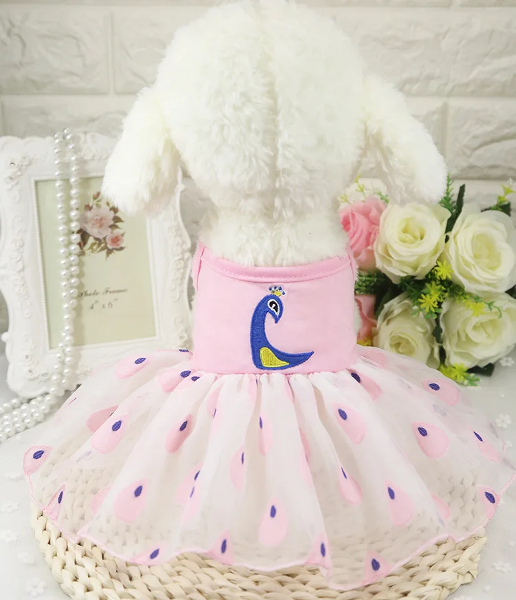 Летнее платье для собак юбка принцессы одежда костюм щенка чихуахуа