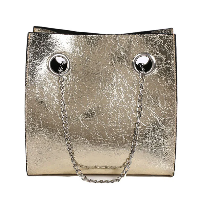 Женская сумка через плечо роскошная дизайнерская из мягкой кожи с цепочкой