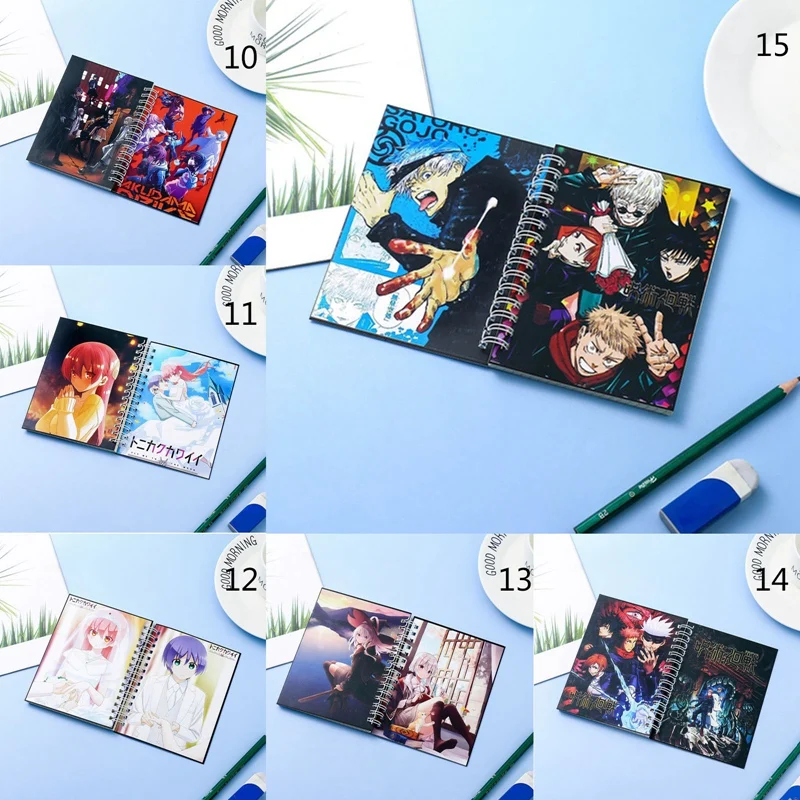 

Demon Slayer Notebook Anime Kimetsu no Yaiba jujutsu kaisen Schedule Planner Sketchbook Gift for kids