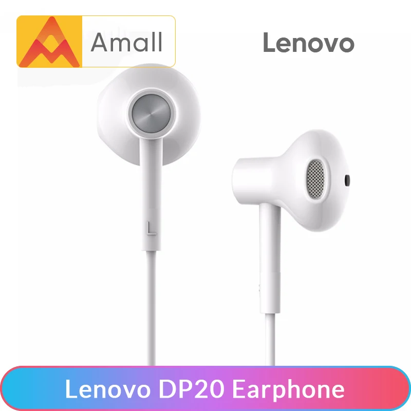 Lenovo наушники DP20 двойной голосовой блок HIFI вкладыши для Xiaomi huawei lenovo Z6 Lite K5 Pro Android