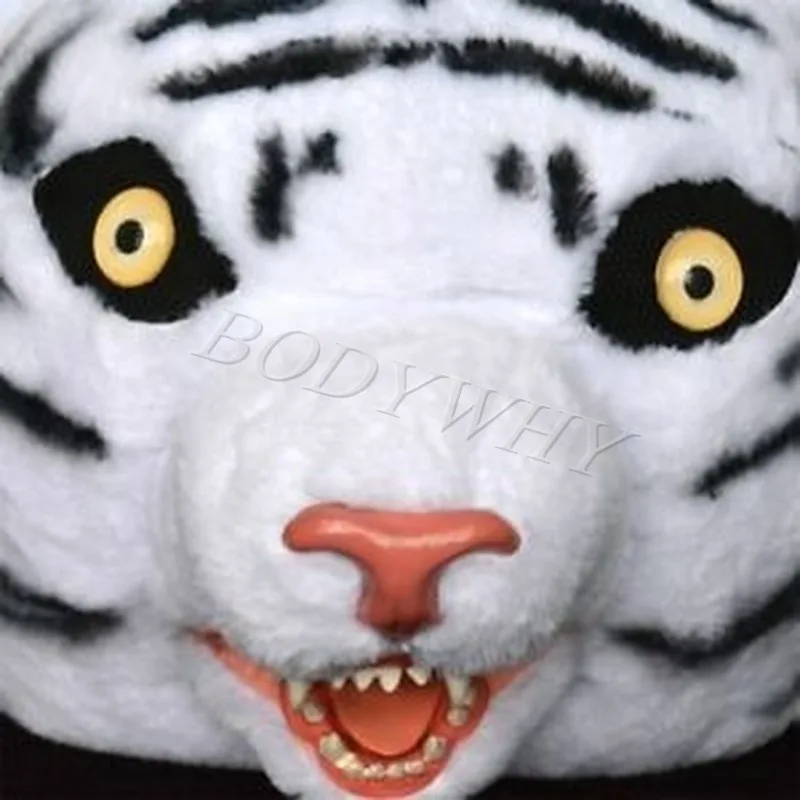 Косплей-Вечеринка платье голова тигра пушистый талисман индивидуальный костюм