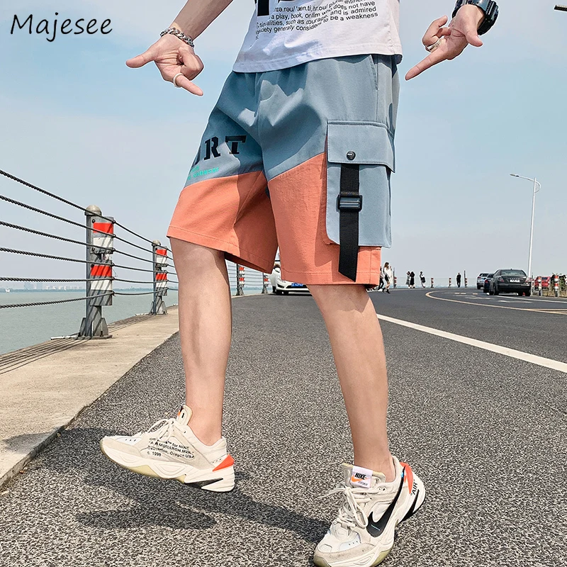 

Men Board Shorts Summer Plus Size 4XL Outdoor Beach Loose Gradient Bermuda Trousers Male Drawstring Elastic Waist Jogger Workout