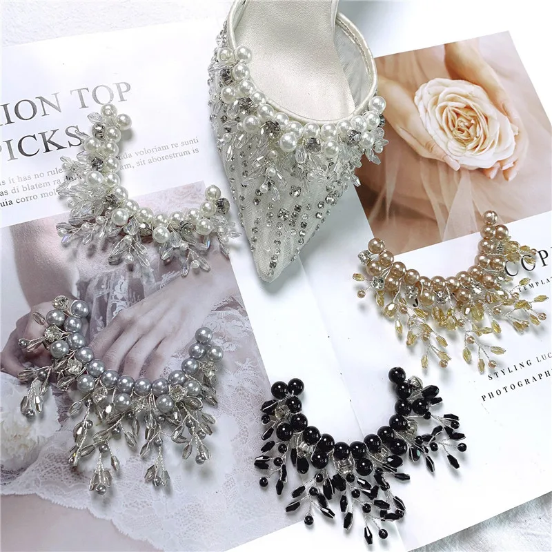 Красивые бусины для самостоятельной сборки элегантный дизайн Свадебная обувь