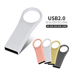 Металлический флеш-накопитель с логотипом на заказ, USB флеш-накопитель 2,0 для подарка, 8 ГБ, 16 ГБ, 32 ГБ, 64 ГБ, флэш-накопитель, флешка