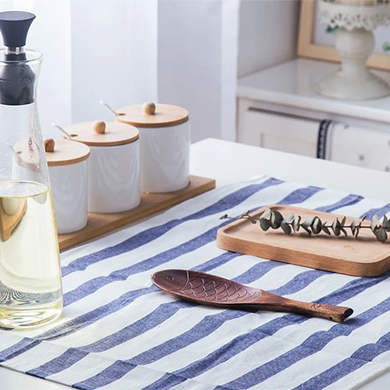 3 шт./компл. хлопковые салфетки 40*60 см синие кухонные чайные полотенца домашние