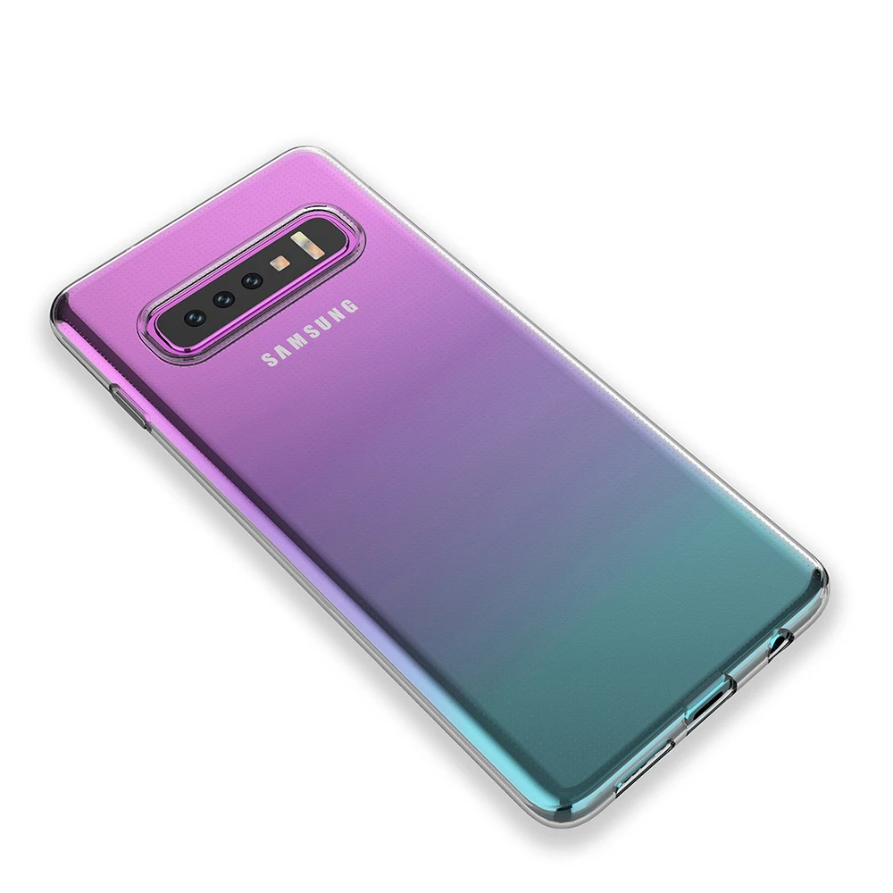 Чехол для Samsung Galaxy S10 S10e силикон 5G ТПУ прозрачный мягкий чехол Plus/Lite прозрачная