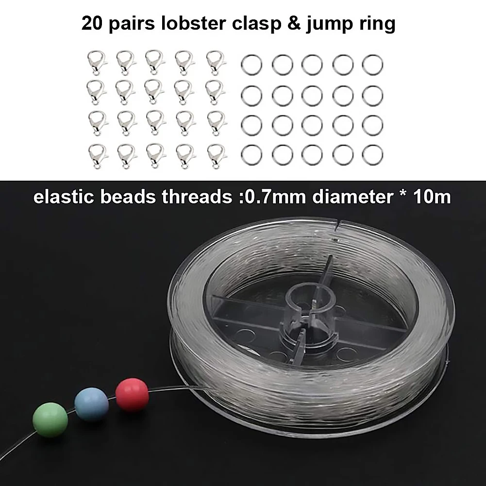 New Kids Jewelry DIY Making Kits 24 Kinds Beads for Girls Toys Bracelets Necklaces Crafting Kit | Игрушки и хобби