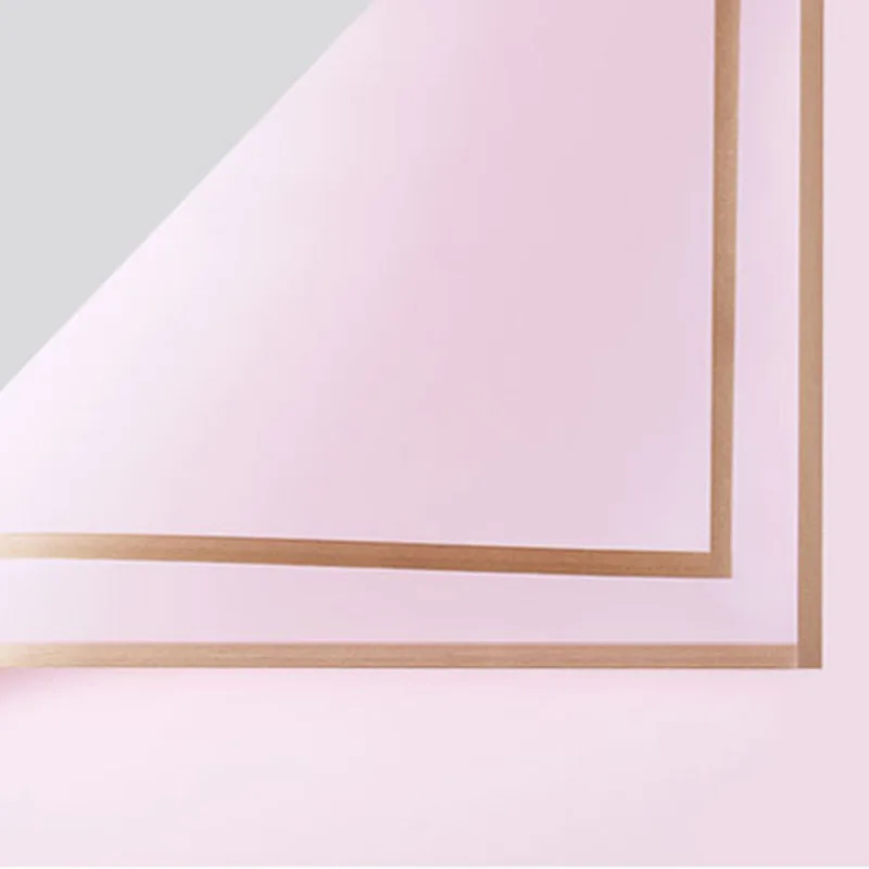 Pink 5 шт./упак. Пномпень желе пленка оберточная бумага DIY скрапбук Водонепроницаемая фурнитура для украшения бумага для упаковки подарка флорист поставки - Цвет: Pink