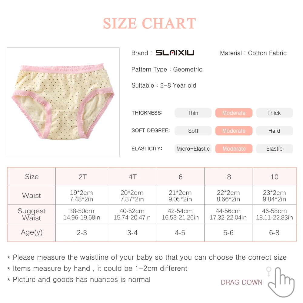 Bragas de algod&oacute;n para ni&ntilde;as, pantalones cortos florales, ropa interior para ni&ntilde;os de 0 a 11 a&ntilde;os, env&iacute;o de colores aleatorios, 2 uds.-5