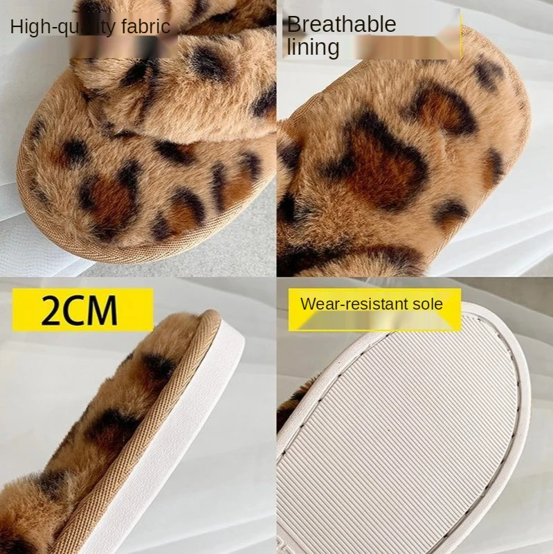 

New Winter Home Soft Slippers Women Warm Lovely Slipper Indoor Non-slip Flat Women Shoes Fur Slides 2020 Zapatillas Casa Mujer