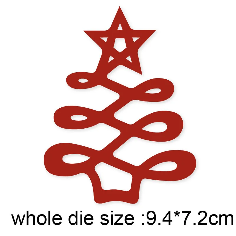 

Christmas Tree Star Dies New 2021 Metal Cutting Dies for Scrapbooking Paper and Card Making Decorative Embossing Dies Craft dies