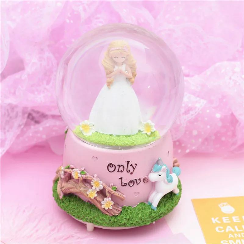 10*15 8 см снежное освещение хрустальные шары aking стеклянная музыкальная шкатулка