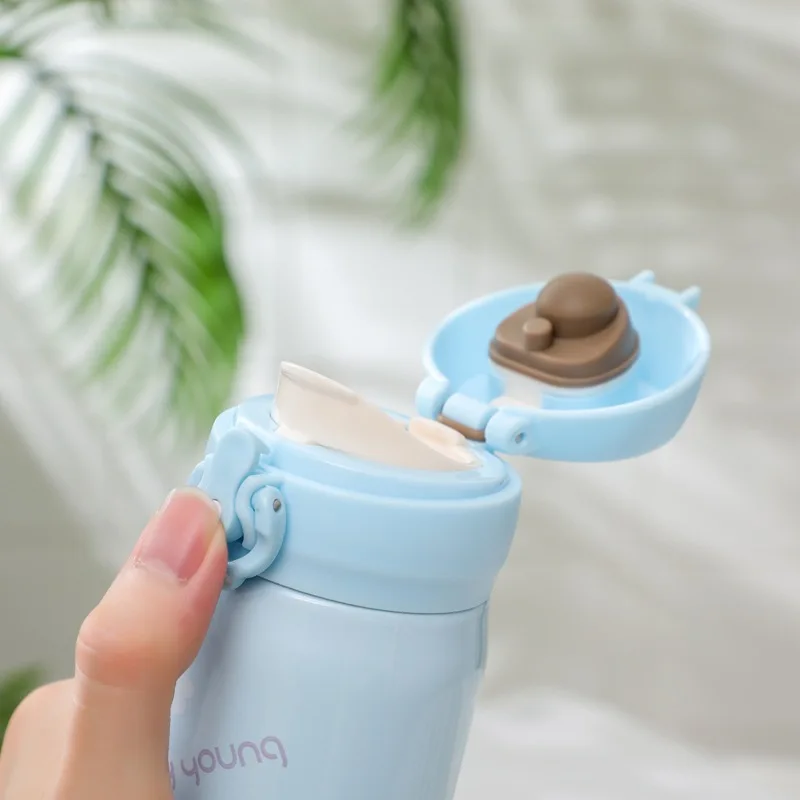 Новый термос из нержавеющей стали милый ламы и альпаки бутылка для воды детей 350