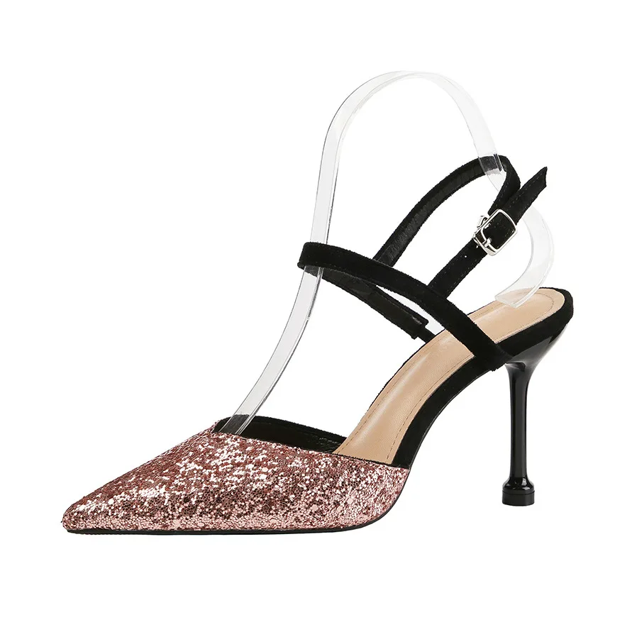 Женские туфли-лодочки Silentsea Роскошные туфли с острым носком блестящие свадебные