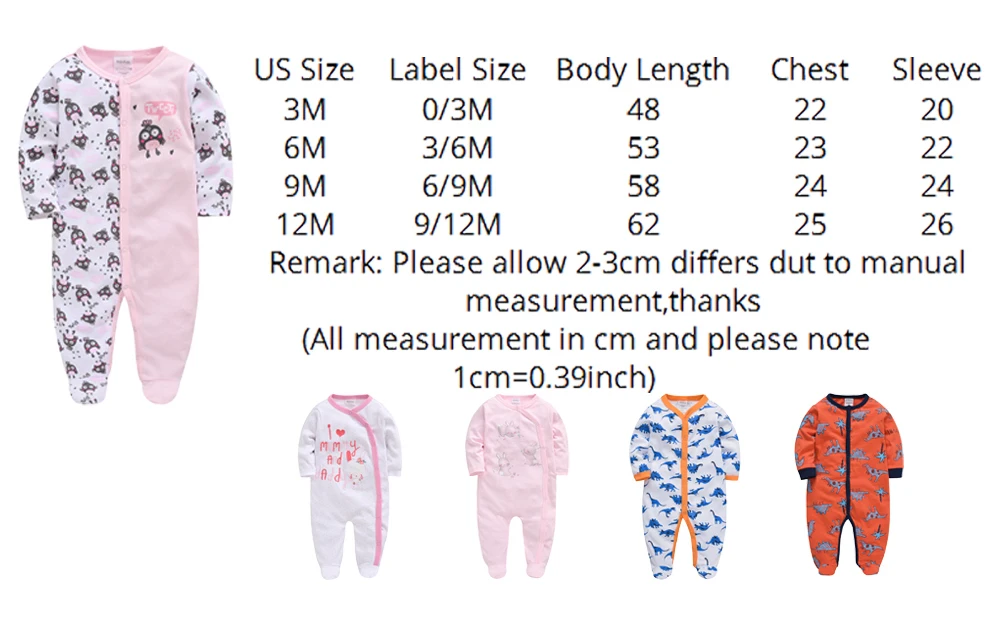 

2020 Spring Clothes Newborn Baby Girl Romper Long Sleeve Cotton Pijamas bebe 5pcs/set Baby Boys Clothes roupa de bebe Jumpsuit