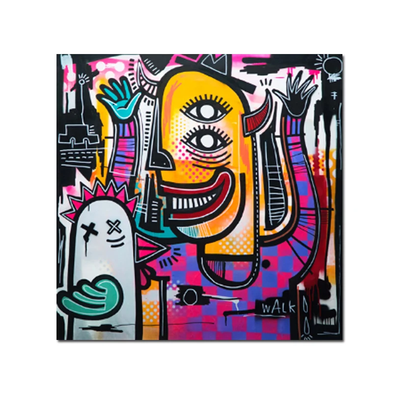 abstract art -1 Современные настенные художественные абстрактные черепа плакаты и принты картины на холсте Joachim настенные картины для гостиной Куадрос домашний декор - Цвет: abstract art -1