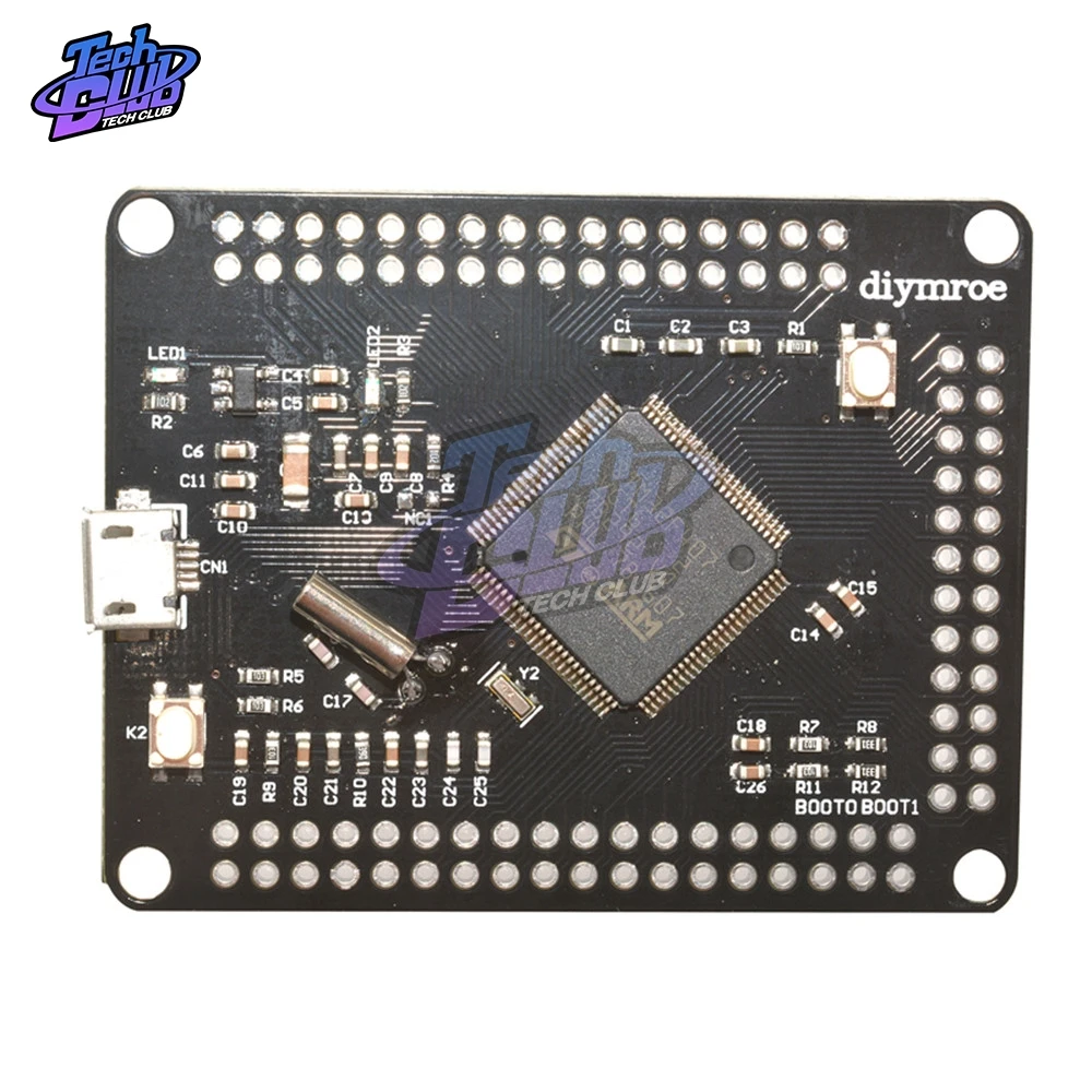 STM32F407VGT6 Обнаружение ARM Cortex-M4 32 бит MCU ядро процессор с FPU ядром развития коммутационная плата Micro USB diy Электронный комплект