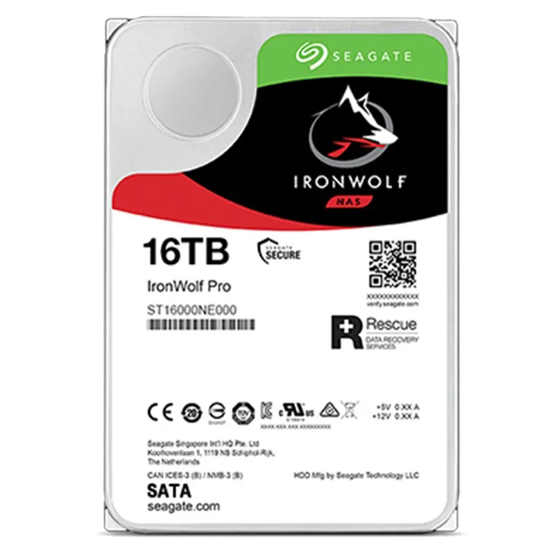 Внутренний жесткий диск Seagate -IronWolf Pro 2 ТБ 4 6 8 10 1 14 16 NAS RAID Network прилагается служба