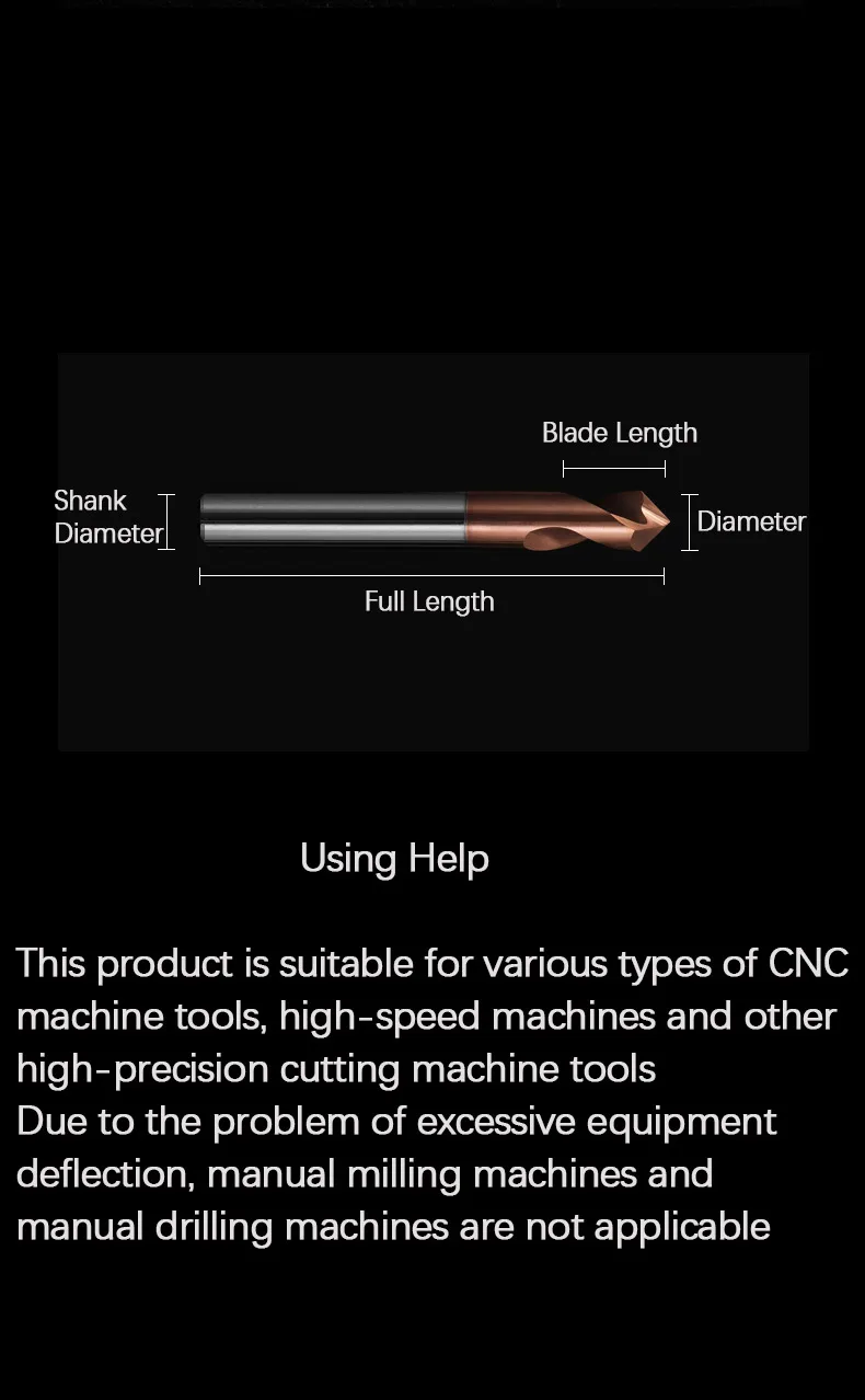 Центральное сверло из карбида вольфрама точечное центровочное позиционирование