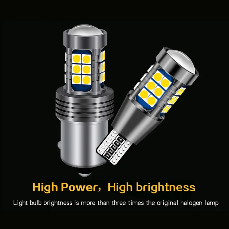 1x Canbus Автомобильный светодиодный светильник для резервного копирования W16W T15 P21W