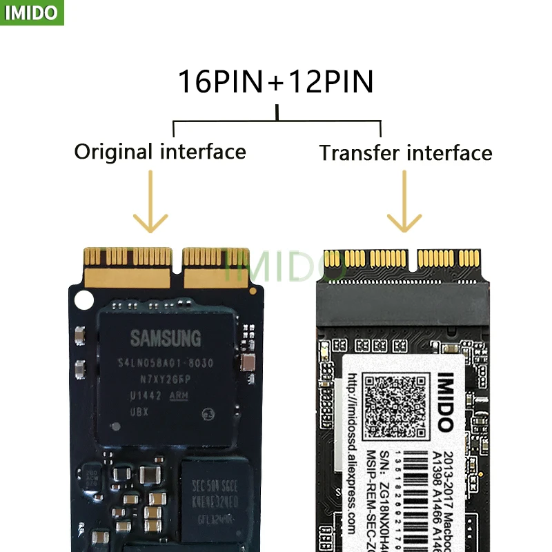 SSD-накопитель iMac для Macbook Pro Retina 256 ГБ 512 2013 1 ТБ A1502 A1398 Air A1465 A1466 A1418 A1419 | Компьютеры и
