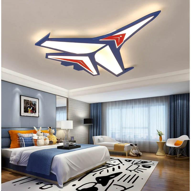 

Children's lamp bedroom lamp led ceiling lamp creative aircraft children's room lamp minimalist boys and girls cartoon lamp